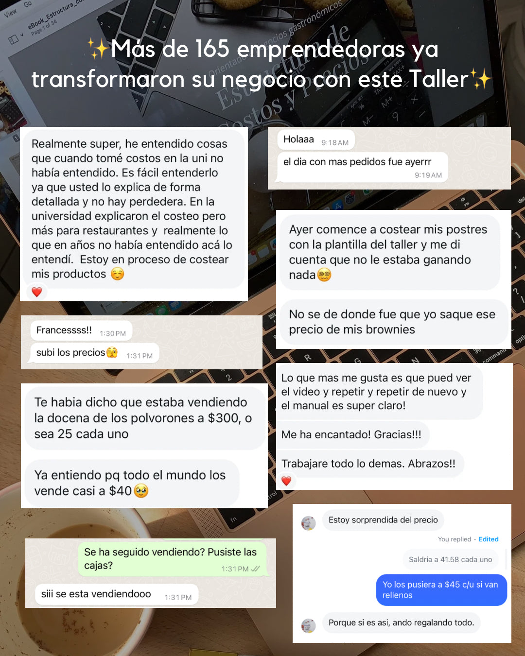 Paquete: Asesoría de costos 1:1 + Taller de Costos y Precios