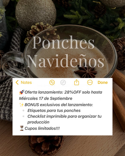 Taller Ponches Navideños - Online